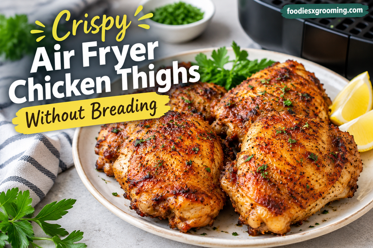 Crispy Air Fryer Chicken Thighs Without Breading – Easy, Juicy, and Delicious