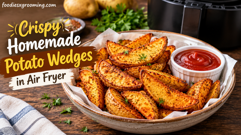Crispy Homemade Potato Wedges in Air Fryer