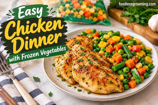 Easy Chicken Dinner with Frozen Vegetables