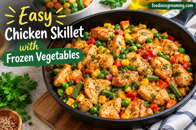Easy Chicken Skillet with Frozen Vegetables