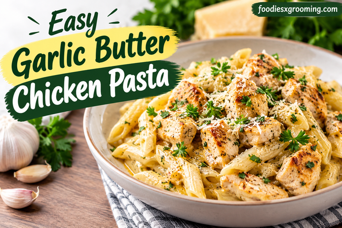 Easy Garlic Butter Chicken Pasta