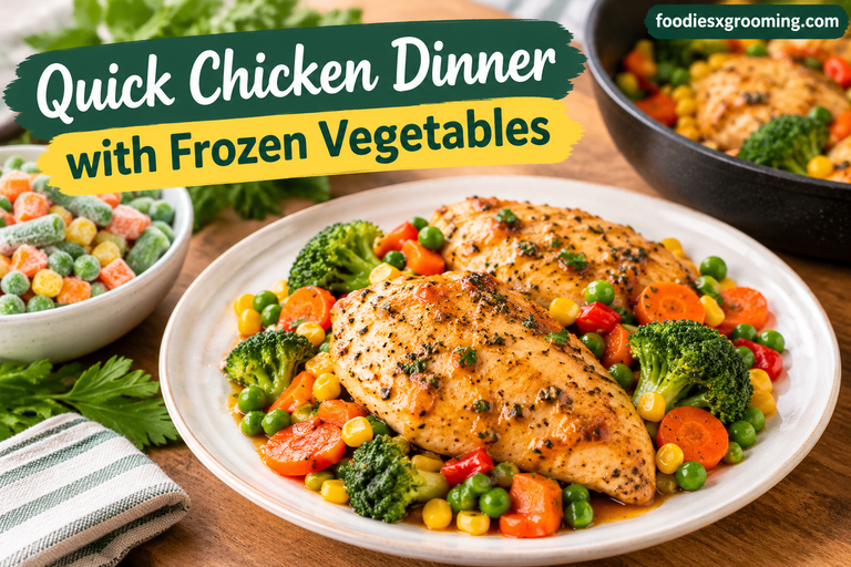 Quick Chicken Dinner with Frozen Vegetables