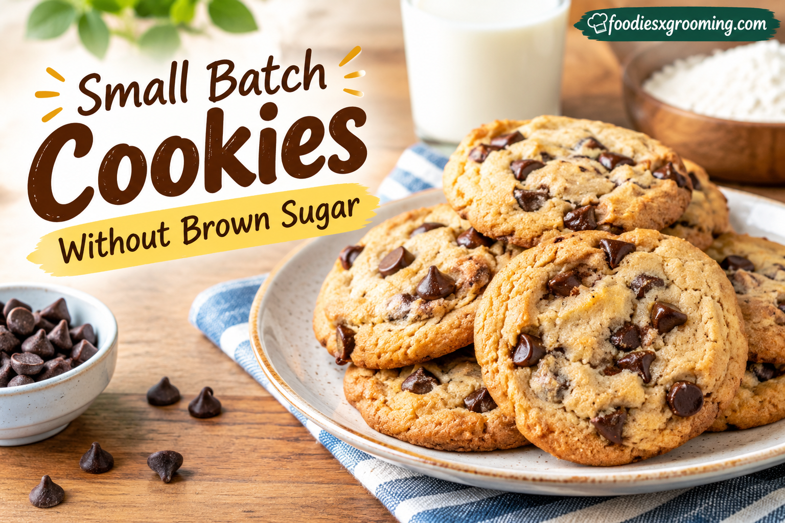 Small Batch Cookies Without Brown Sugar